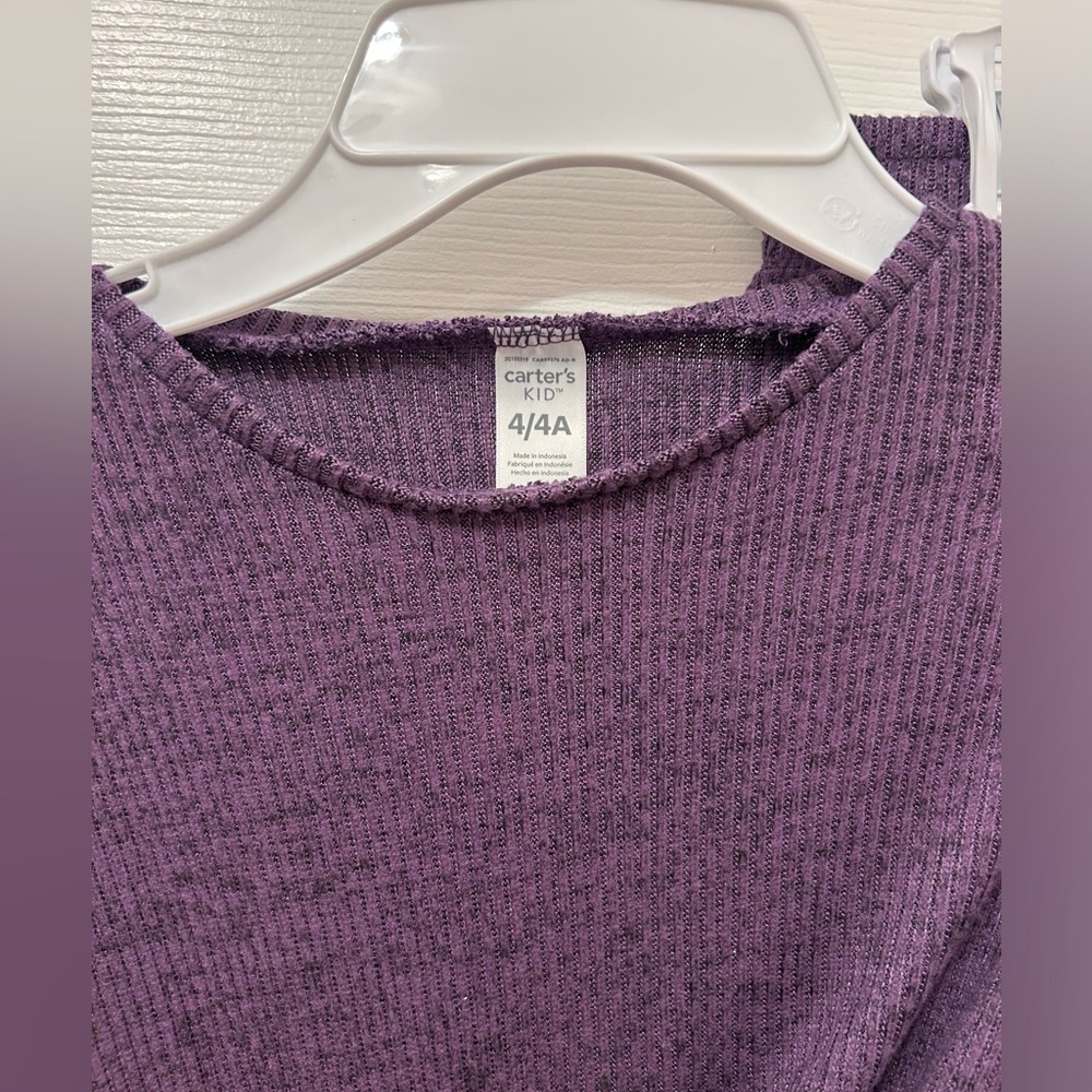 Carter’s girls size 4 purple outfit NWT - Picture 2 of 2